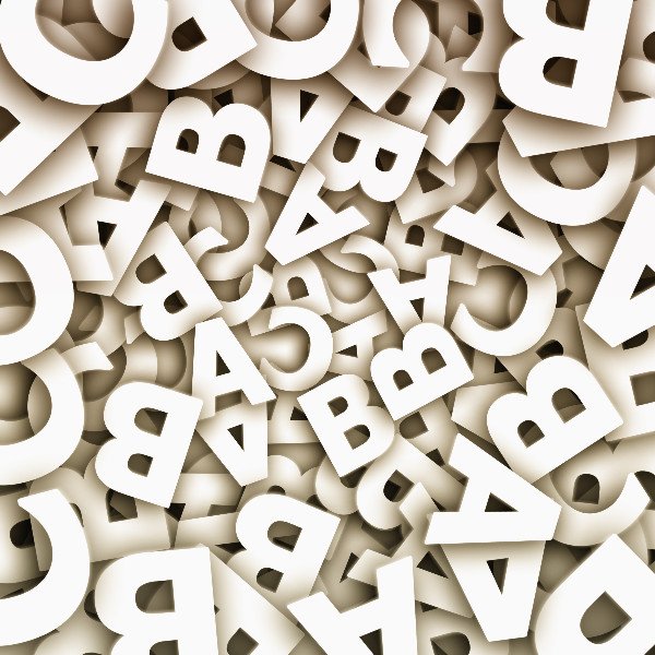 Abstract letter background