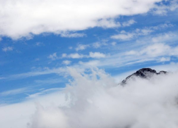 Mountain in cloud