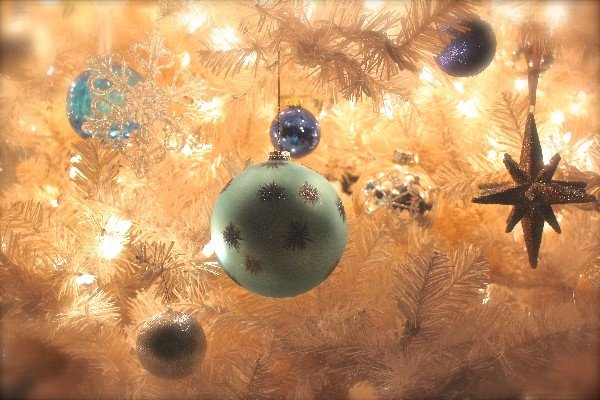 Christmas tree decoration background